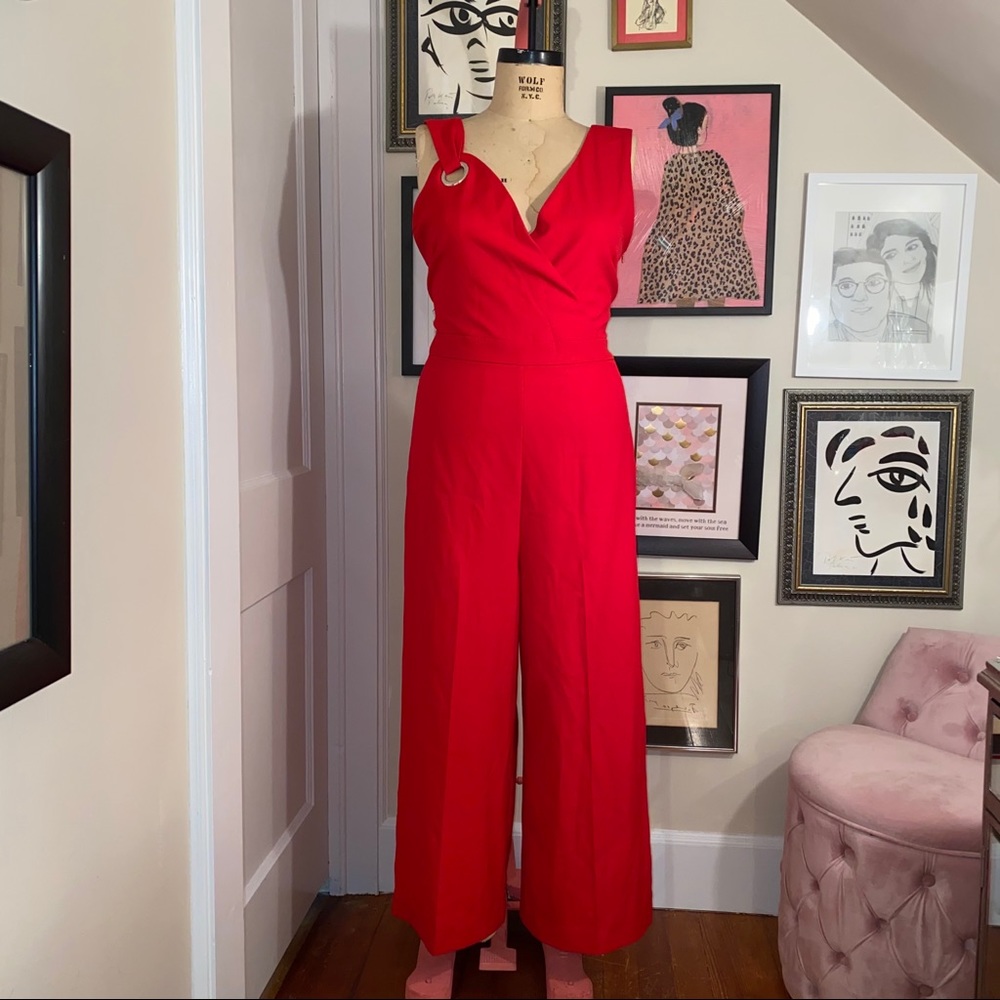 Catherine malandrino luna shoulder ring jumpsuit - Picture 3 of 8
